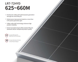 Tấm Pin NLMT LONGI HI-MO 9 LR7-72HYD 625~660M