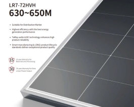 Tấm Pin NLMT LONGI HI-MO X10 LR7-72HVH 630~650M